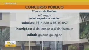Edital Câmara Goiânia 2026